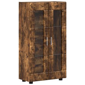 vidaXL Sideboard FLORIN 55.5 x 29 x 100 cm Smoked Oak Engineered Wood