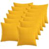vidaXL Cushion Cover 12 pcs HEERLEN Light Yellow 50 x 50 cm Fabric