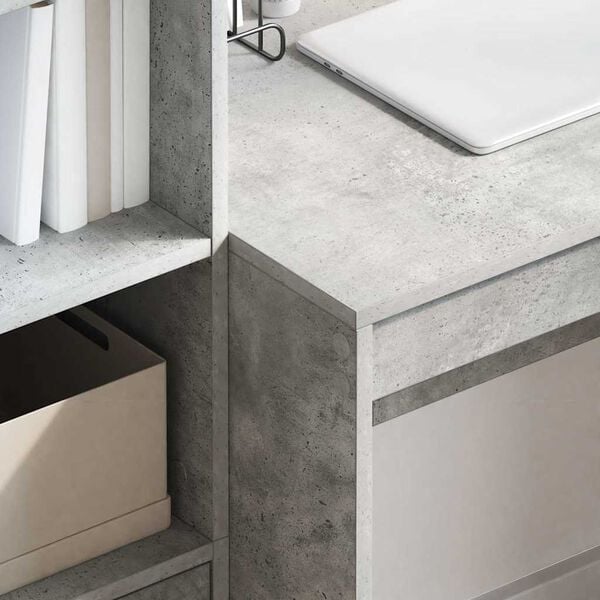 vidaXL Desk Concrete Grey 80 x 50 x 76 cm