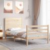 vidaXL Bed Frame without Mattress Small Single Solid Wood