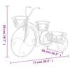 vidaXL Plant Stand Bicycle Shape Vintage Style Metal
