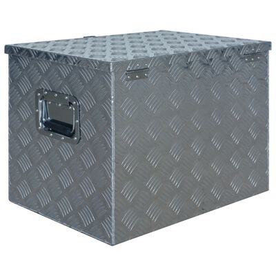 vidaXL Aluminium Box 610x430x455 mm Silver