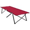 vidaXL Folding Camping Bed 2 pcs Red 206 x 76 x 74 cm Oxford and Steel