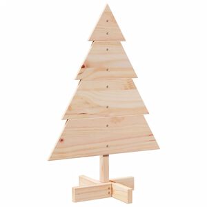 vidaXL Wooden Christmas Tree for Decoration 70 cm Solid Wood