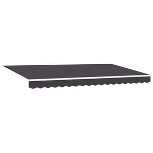 vidaXL Awning Replacement Fabric Anthracite 380 x 195 cm Polyester
