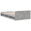 vidaXL Bed Frame with Drawer without Mattress Concrete Grey 100x200 cm