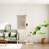 vidaXL Floor to Ceiling Cat Tree Cream 268.5-294.5 cm