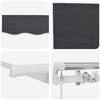 vidaXL Retractable Awning Manual Anthracite 250 x 200 cm Fabric