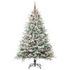 vidaXL Artificial Pre-lit Christmas Tree with Ball Set Green 240 cm