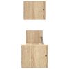 vidaXL Wall Shelves with Bars 2 pcs Sonoma Oak 80x16x14 cm