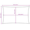 vidaXL Sunshade Sail Oxford Fabric Rectangular 5x7 m Red