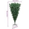 vidaXL Upside-down Artificial Pre-lit Christmas Tree with Ball Set PVC