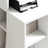 vidaXL Desk with Shelf White 90 x 48 x 101.5 cm Engineered Wood