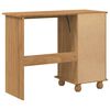 vidaXL Writing Desk ASKIM Brown 95 x 40 x 75 cm Solid Pine Wood