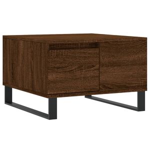 vidaXL Coffee Table Brown Oak 55x55x36.5 cm Engineered Wood