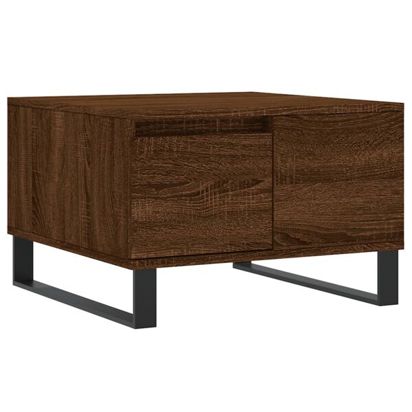 vidaXL Coffee Table Brown Oak 55x55x36.5 cm Engineered Wood