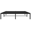 vidaXL Metal Bed Frame without Mattress Black 150x200cm