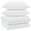 vidaXL Winter Duvet with Pillow 3 pcs White Microfiber