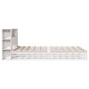 vidaXL Bookcase Bed without Mattress White 150x200 cm King Size Solid Wood