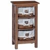 vidaXL Side Table Brown Solid Mahogany wood