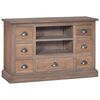 vidaXL Sideboard 90x30x58 cm Solid Teak Wood
