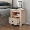 vidaXL Bedside Cabinet 40x35x49 cm Solid Wood Pine