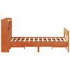 vidaXL Bookcase Bed without Mattress Wax Brown 140x200cm Solid Wood Pine