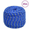 vidaXL Boat Rope Blue 10 mm 25 m Polypropylene