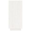 vidaXL Sideboard White 60x34x75 cm Solid Wood Pine