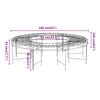 vidaXL Round Tree Bench &Oslash;160 cm Black Steel