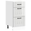 vidaXL Kitchen Base Cabinet "Lucca" High Gloss White Engineered Wood