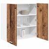 vidaXL Hanging Cabinet Old Wood 80 x 31 x 80 cm Engineered Wood