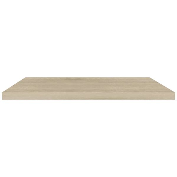 vidaXL Floating Wall Shelves 2 pcs Oak 90x23.5x3.8 cm MDF