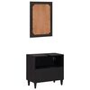 vidaXL Bathroom Cabinet Set Wall-mounted 2 pcs Solid Mango Wood