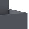 vidaXL Garden Planter Anthracite 80 x 80 x 48 cm Steel