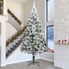 vidaXL Artificial Pre-lit Christmas Tree with Stand Green 400 cm PVC