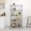 vidaXL 5-Tier Storage Shelf 90x35x180 cm Chrome 250 kg