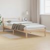 vidaXL Bed Frame Brown 215.5 x 85.5 x 69.5 cm Solid Pine Wood