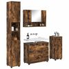 vidaXL Bathroom Furniture Set with Drawer with Shelf 4 pcs Smoked Oak