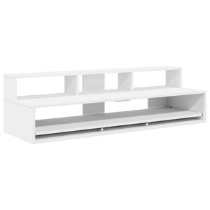 vidaXL Studio Desk White 130 x 42.5 x 36 cm Engineered Wood
