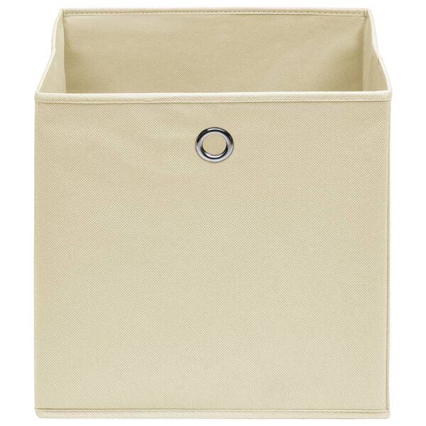 vidaXL Storage Boxes 4 pcs Cream 32x32x32 cm Fabric