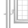 vidaXL Mesh Garden Gate Silver 350x125 cm Galvanised Steel