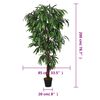 vidaXL Artificial Mango Tree 1050 Leaves 200 cm Green