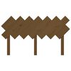 vidaXL Bed Headboard Honey Brown 151.5x3x81 cm Solid Wood Pine