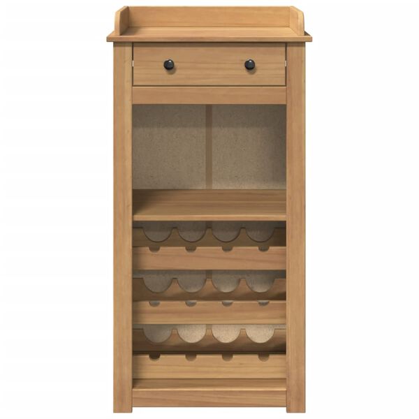 vidaXL Wine Cabinet Panama 57x40x111.5 cm Solid Wood Pine