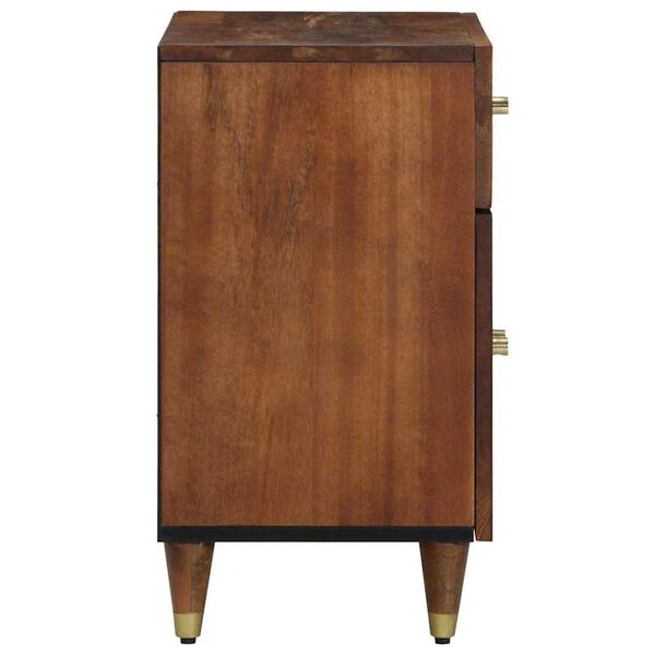 vidaXL Bedside Cabinet Honey brown 50 x 33 x 60 cm Solid Mango Wood