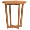 vidaXL Garden Side Table Round &Oslash;55x60 cm Solid Wood Acacia