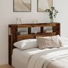 vidaXL LED Headboard Old Wood 160x18.5x103.5 cm Engineered Wood