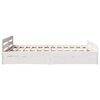 vidaXL Bed frame without Mattress White 150x200 cm King Size Solid Wood Pine