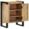 vidaXL Shoe Cabinet with Shelf Black 30 x 30 x 40 cm Solid Mango wood